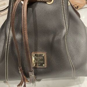 Vintage Dooney & Bourke Brown Leather Shoulder Bag